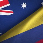 Banderas de Australia y Colombia