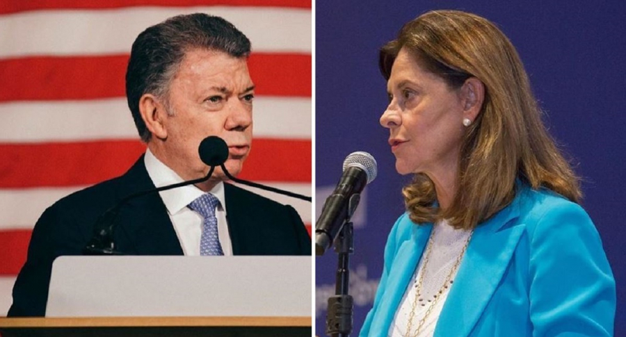 Juan Manuel Santos y Marta Lucía Ramírez