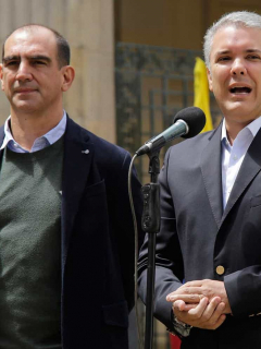 Jorge Mario Eastman e Iván Duque