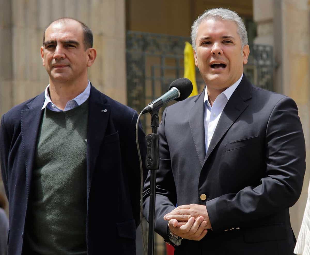 Jorge Mario Eastman e Iván Duque