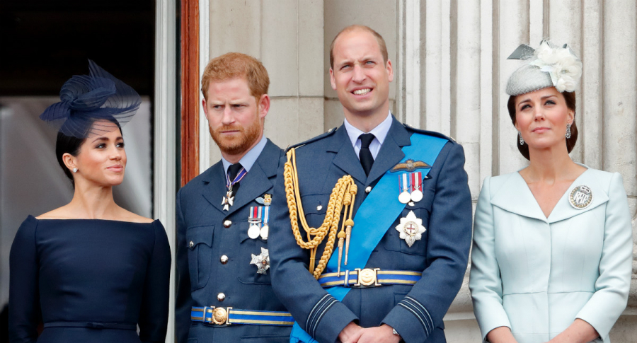 Meghan Markle, el príncipe Harry, el príncipe William y Kate Middleton