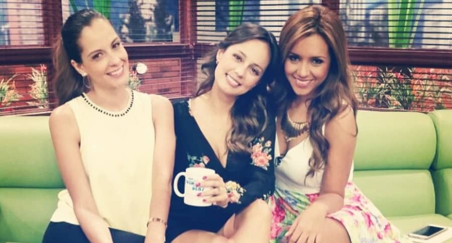 Laura Acuña, Milena López y Tatiana Franco, presentadoras.