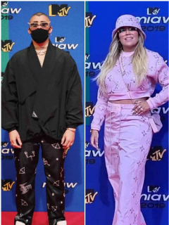Bad Bunny, Karol G y Camilo Echeverry