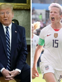 Donald Trump y Megan Rapinoe