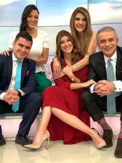 Juan Felipe Cadavid, Andrea Jaramillo, Ana Karina Soto y Juan Eduardo Jaramillo, presentadores.