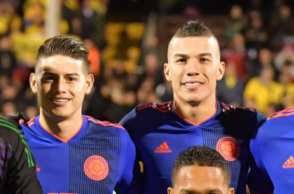 James Rodríguez y Mateus Uribe