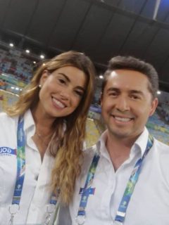 Luis Felipe Jaramillo y Marina Granziera, periodistas.
