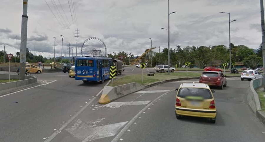 Avenida 68, noroccidente de Bogotá. Imagen Google Maps.