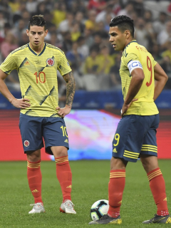 James Rodríguez y Falcao García, futbolistas.