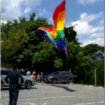 Bandera gay en Medellín