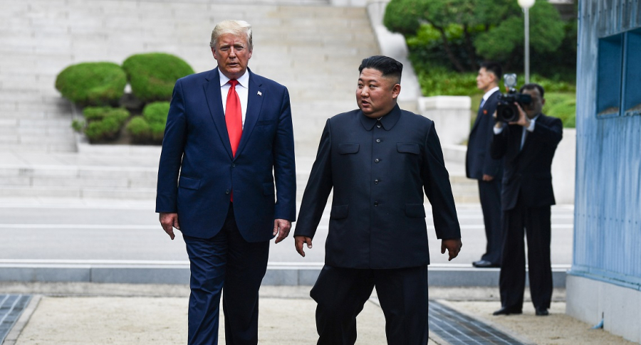 Donald Trump, presidente de Estados Unidos, y Kim Jong Un, gobernante de Corea del Norte.