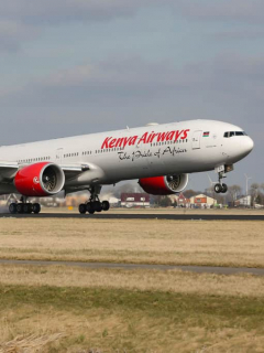 Avión de Kenya Airways