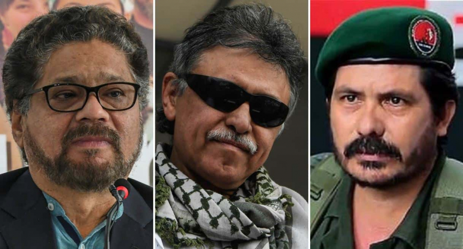 'Iván Márquez', 'Jesús Santrich' y 'Pablito'