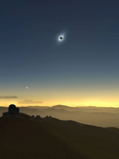 Eclipse de sol; junio de 2019.