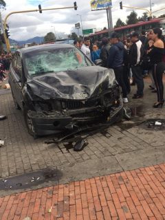 Accidente frente a Bulevar Niza