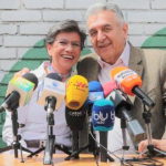 Claudia López y 'Lucho' Garzón