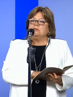 Gloria María Borrero e Iván Duque