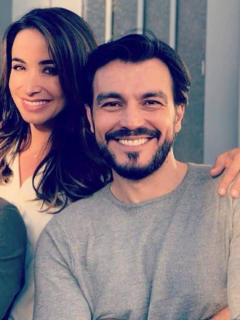 Mark Tacher, Majida Issa y Luciano D'Alessandro, actores.