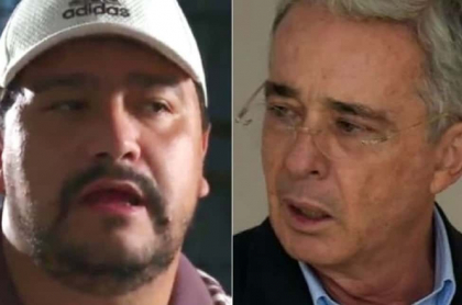 Carlos Enrique Areiza y Álvaro Uribe