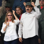 Cilia Flores, Nicolás Maduro y Vladimir Padrino