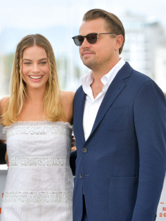 Brad Pitt, Margot Robbie y Leonardo DiCaprio