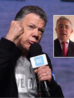 Juan Manuel Santos, Álvaro Uribe y Andrés Pastrana