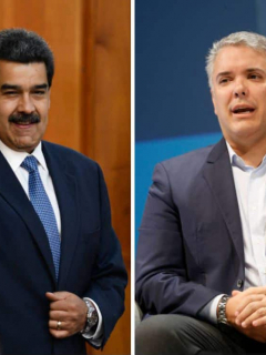 Nicolás Maduro e Iván Duque