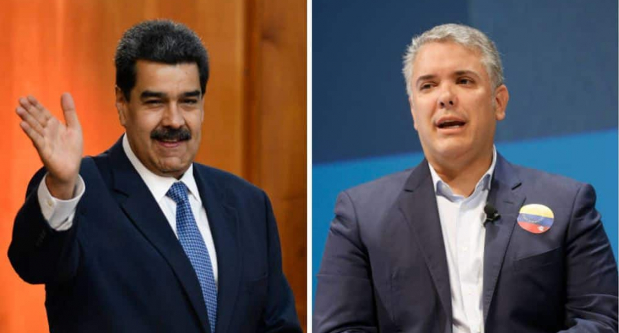 Nicolás Maduro e Iván Duque