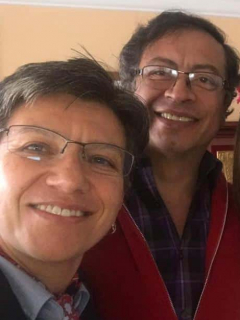 Claudia López Gustavo Petro María Mercedes Maldonado y Ángela Robledo