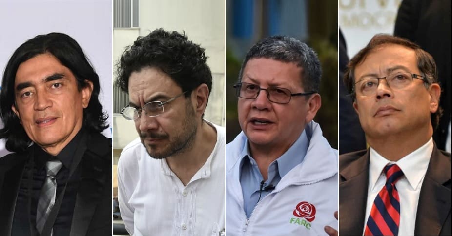 Gustavo Bolívar, Iván Cepeda, Pablo Catatumbo y Gustavo Petro.
