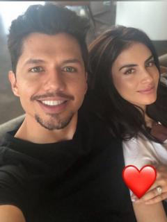 Jessica Cediel y su novio
