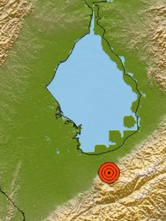 Mapa del epicentro del temblor