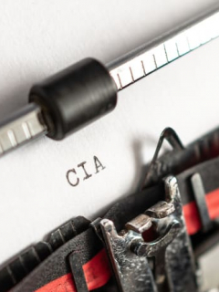Máquina de escribir clásica "CIA