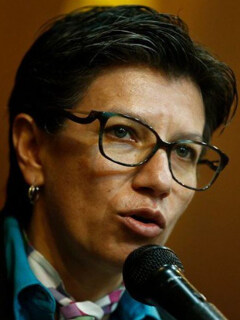 Claudia López y Gustavo Petro