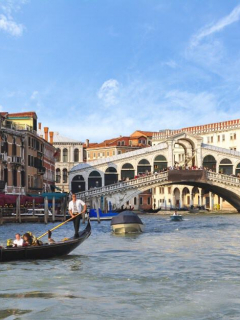 Puente de Rialto, en Venecia.