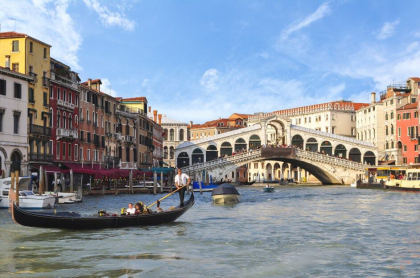 Puente de Rialto, en Venecia.