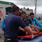 Rescate hombre herido