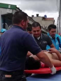 Rescate hombre herido