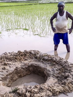 Meteorito en India