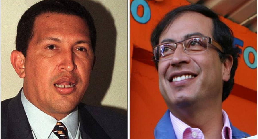 Hugo Chávez y Gustavo Petro