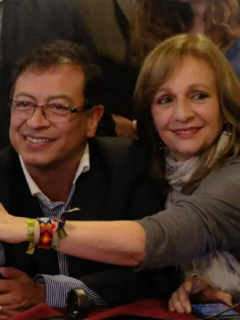 Gustavo Petro y Ángela María Robledo