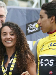 Egan Bernal y su novia