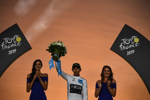 Egan Bernal celebra su Tour Egan Bernal celebra su Tour
