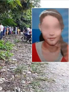 Lugar donde fue hallado el cuerpo de Ángeles Daniela Peña