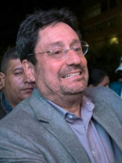 Pacho Santos y Eduardo Méndez, presidente de Santa Fe
