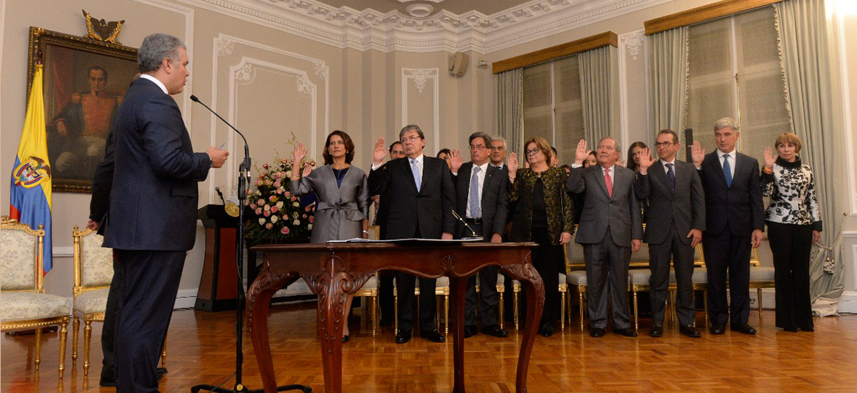 Posesión de los ministros de Iván Duque