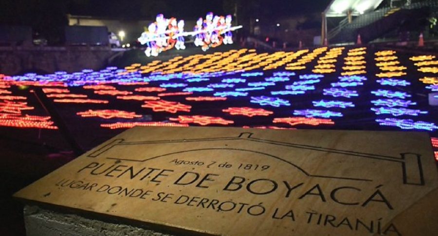 Placa conmemorativa Puente de Boyacá