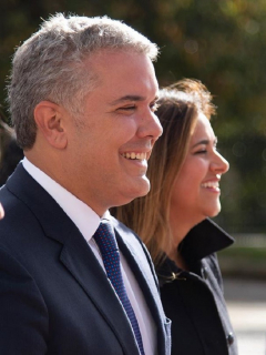 Iván Duque y María Juliana Ruiz