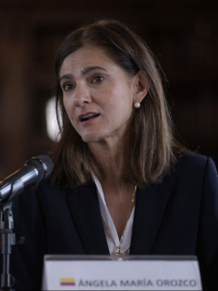 Ministra de Transporte Ángela María Orozco