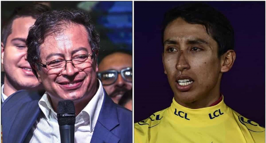 Gustavo Petro y Egan Bernal